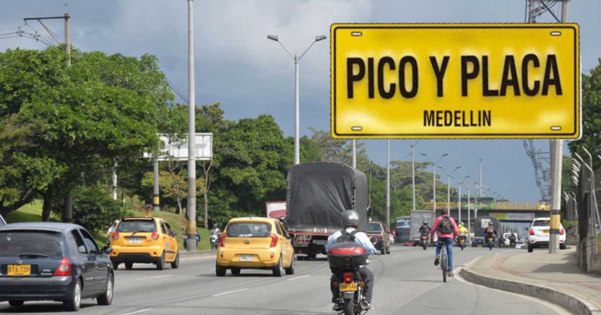 Pico and Plate en Medellín hoy, 7 de abril de 2025