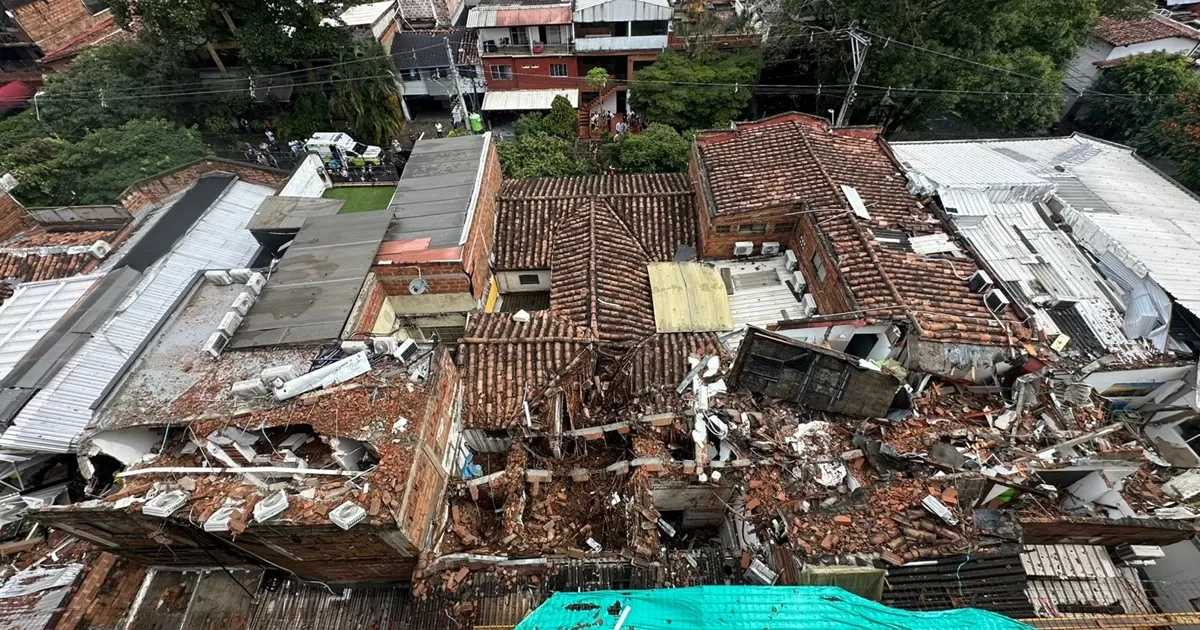 Colapso de Muro en Medellín y deja 8 heridos